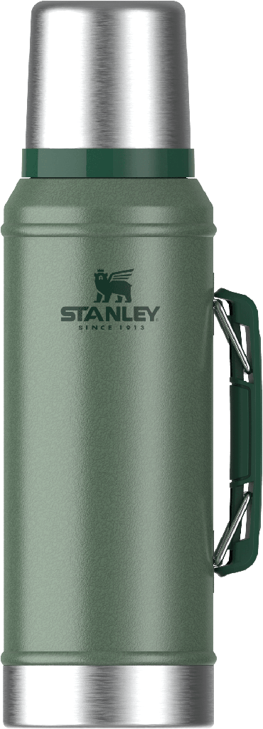 Termo Clássic 950 ml c/ Manija y Tapón Cebador Hammertone Green - Stanley
