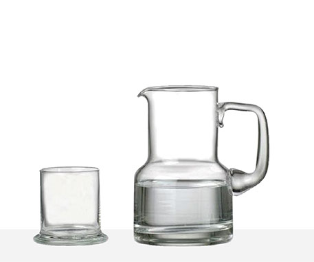 Jarra de Agua c/Asa y Vaso - 1L