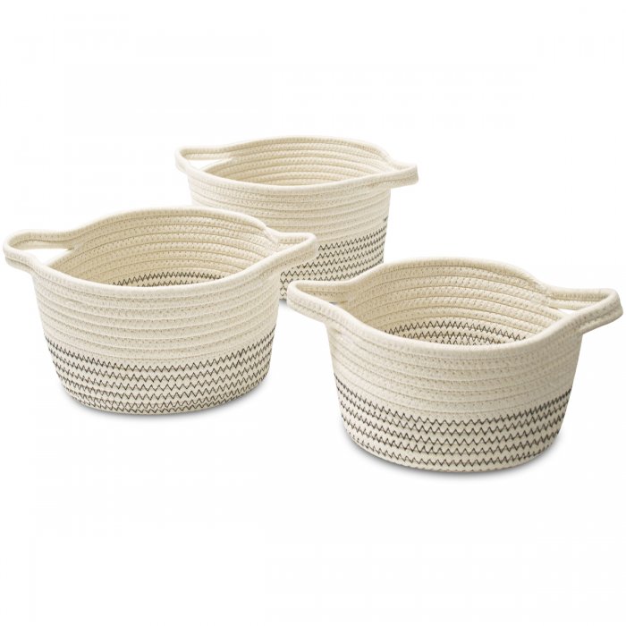 Set X3 Canastos Cestos Organizadores Oslo