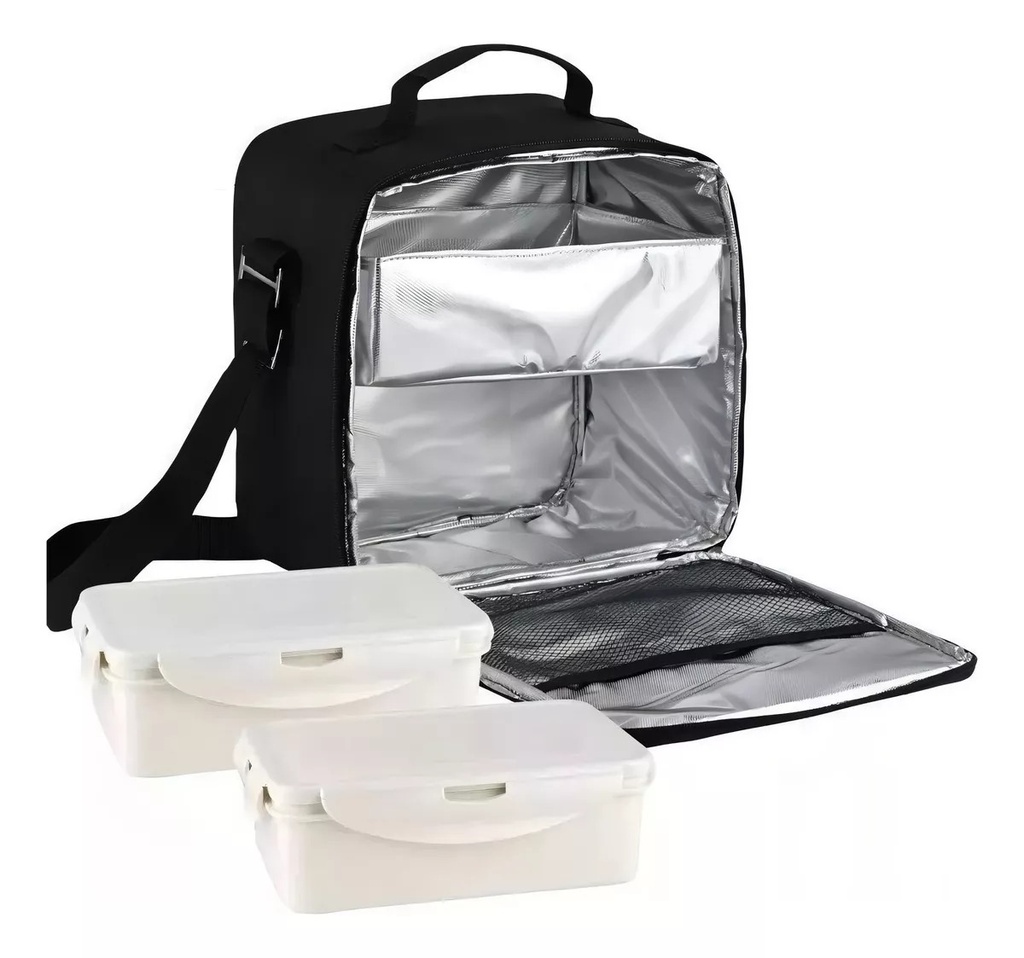 Lunchera Térmica c/2 Recipientes 0.8ml - Magefesa