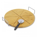 Tabla Para Pizza C/ Cortador Ruedita