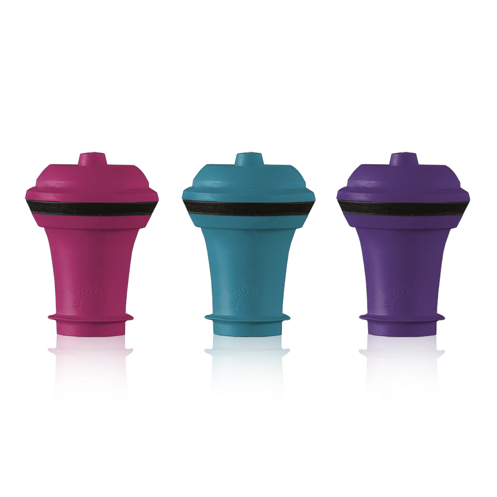 Set de 3 Tapones p/Vacío colores - Vacu Vin