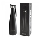Botella Térmica Wavy Negra 750ml - Sakura