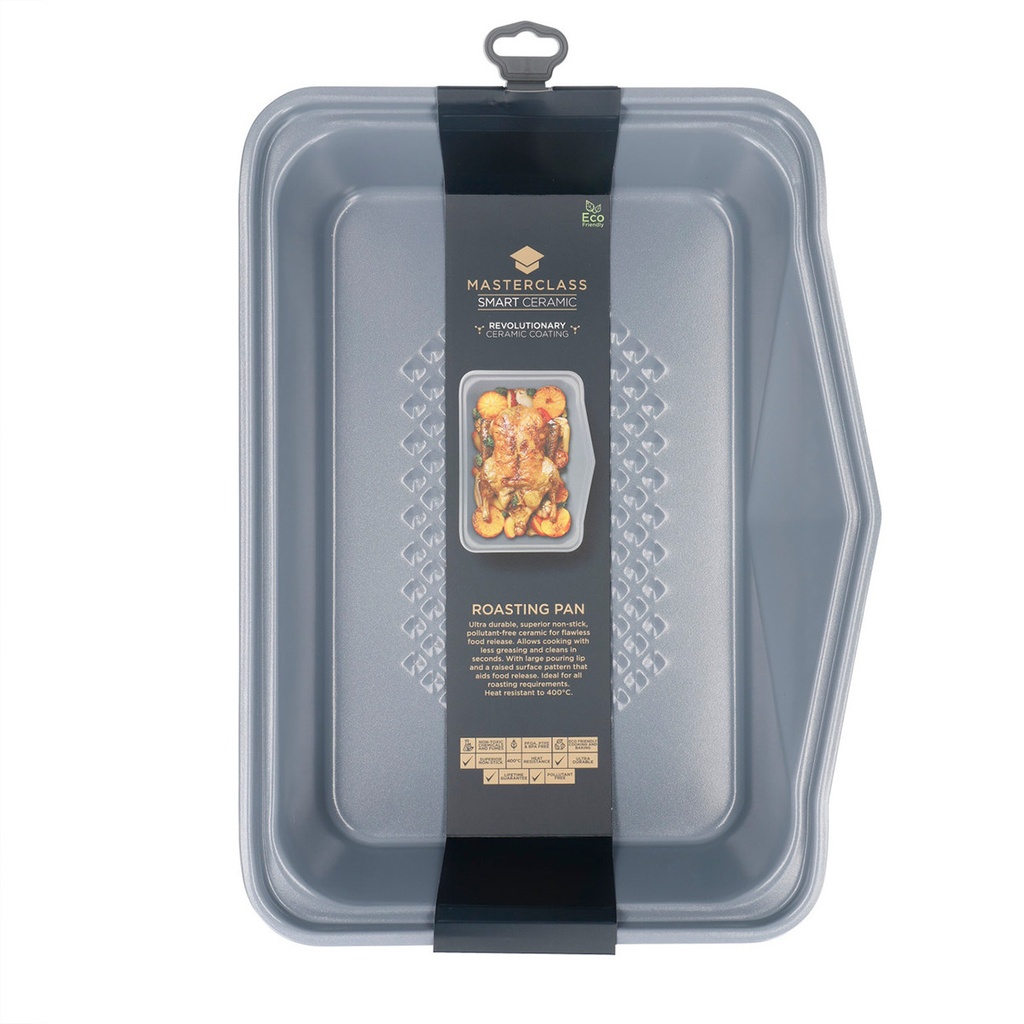 Bandeja Para Asar Gris Smart Cerámica 41x31cm - Masterclass