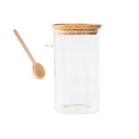 Contenedor Cuadrado 1400ml c/Cuchara Medidora - Pebbly