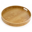 Bandeja Redonda 40cm - Madera de Bamboo