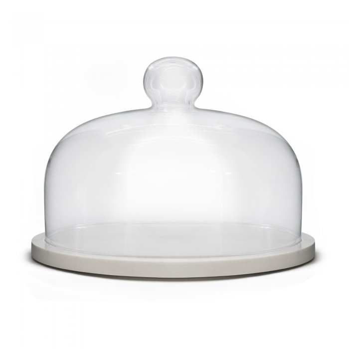 Campana de Vidrio Firenze c/Base de Mármol 25cm