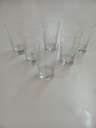 Vaso De Cristal C/Talon Tallado Set x6