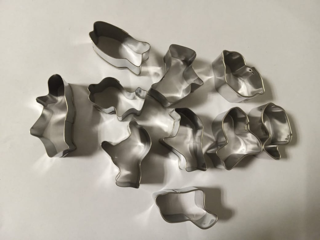Set Cortantes De Aluminio Para Cookies