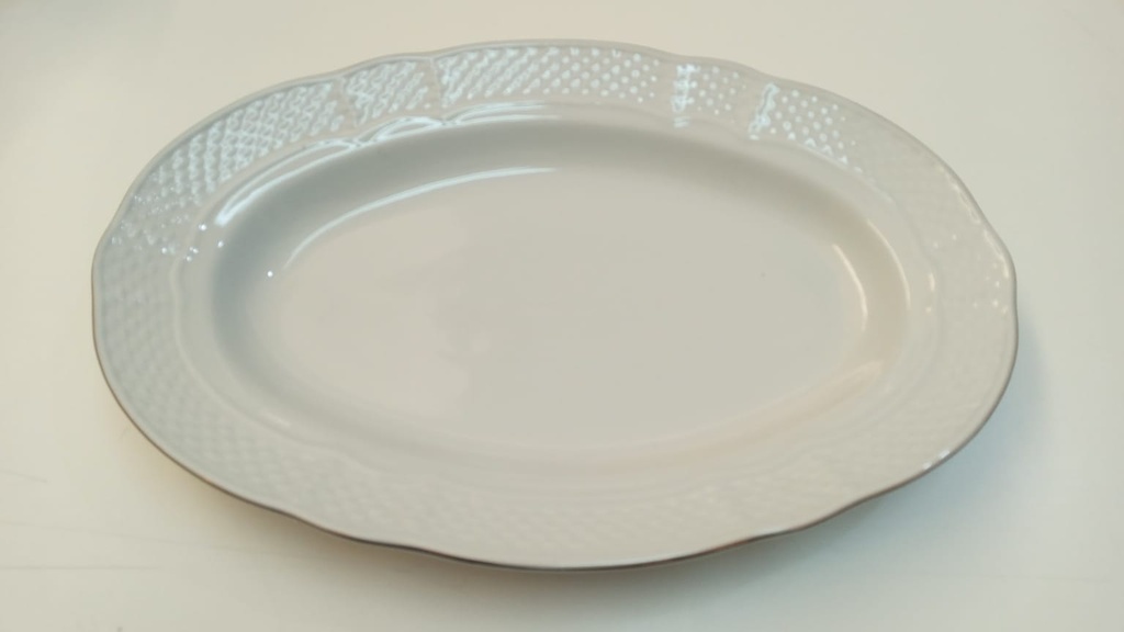 Fuente Oval Grande 38,5 Vanna - Filete Fino Oro