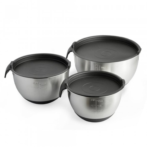 [19304-SET] Set 3 Bowls - Acero inoxidable