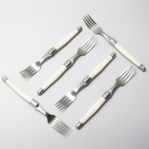 [L0060184C] Tenedor Mesa Crudo Set x (6und) - Laguiole Jean Dubost