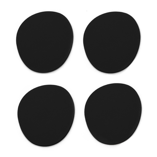 [MT120100] Posavasos Piedra Ruca (x4und) Negro - VacaValiente