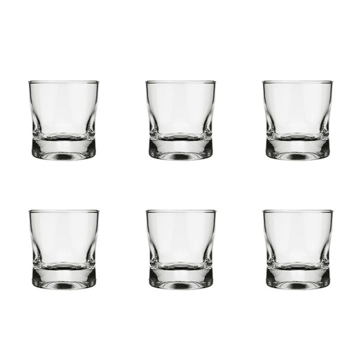 [7517] Vaso Vidrio Bajo 250ml - Amassadinho (6und)