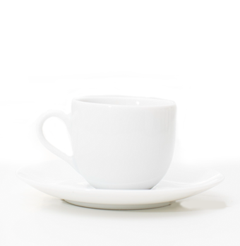 [VN13000006] Taza Cafe c/ Plato - White