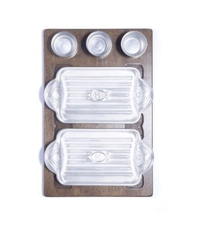 [119] Bandeja Térmica 3 Dips Small Doble - Herencia Grill