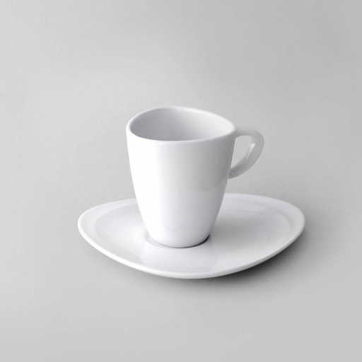[RP 5613 + RP 5614] Taza Café c/Plato Irregular - Royal Porcelain