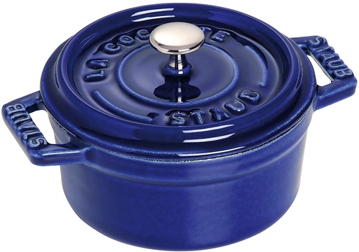 [1101091] Cocotte Round 10 cm  Dark Blue- Staub
