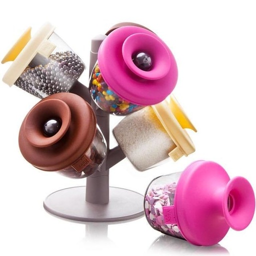 [28440] Especiero Popsome x 6 con base - Vacuvin