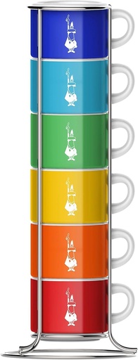 [TAZZ110] Tazas Apilables Color 45 ml Set x (6und) - Bialetti