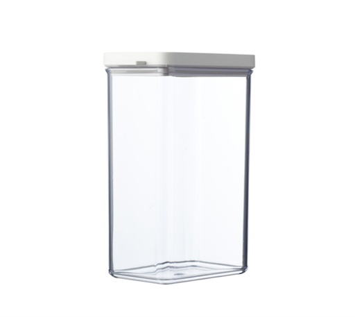 [106413032500] Tarro Hermetico Omnia White rectangular 2000 ml (alto) - Mepal