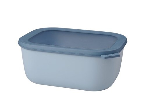 [106261015700] Bowl Cirqula Rectangular Alto 3000 ml Nordic Blue - Mepal