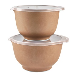 [10151] Set Cuencos c/ Tapa Marron - Rosti