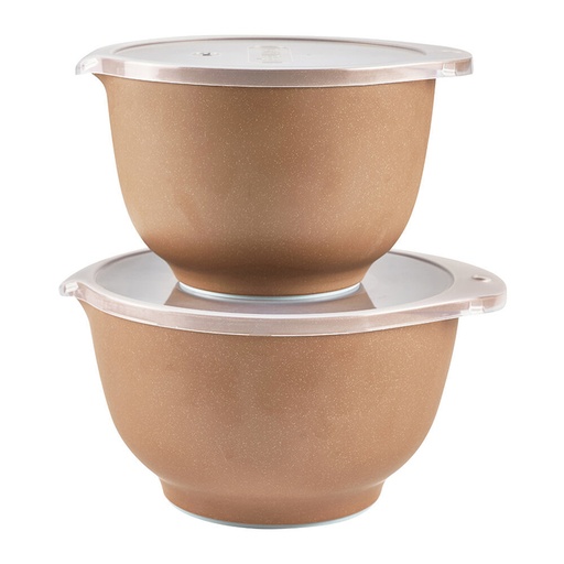 [10151] Set Cuencos c/ Tapa Marron - Rosti