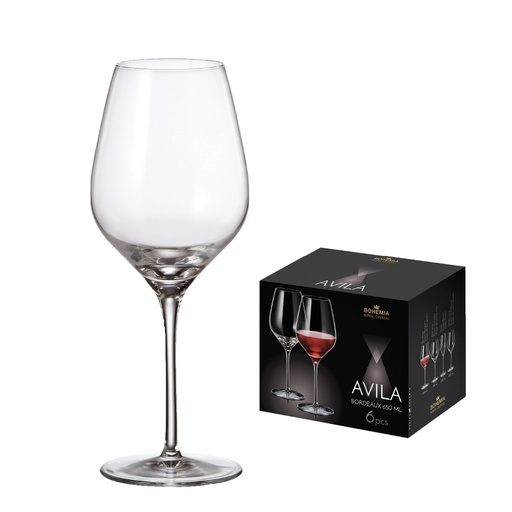 [4650] Copa Vino Avila 650ml - Bohemia (6 und)