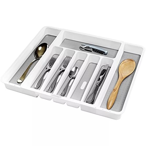 [29308] Organizador de Cubiertos Extensible Silverware Tray (8 Compartment) White - Madesmart