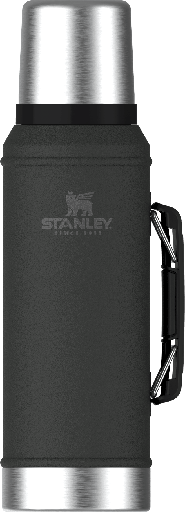 [10-10148-002] Termo Classic 950 ml c/ Manija y Tapón Cebador Matte Black - Stanley