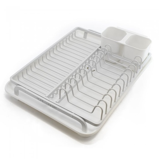 [22311W] Escurridor de Platos Aluminio 32 x 44 x 9 cm White - Home Concept