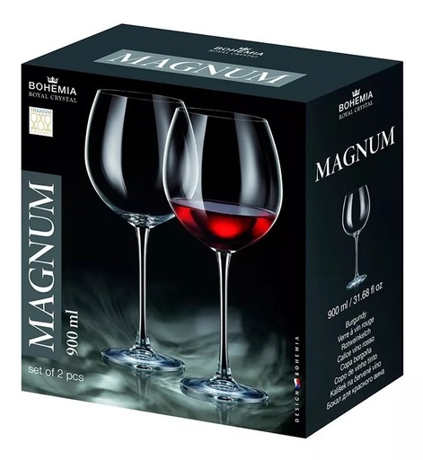 [2900] Copas de Vino Magnum 900ml Set x (2und) - Bohemia