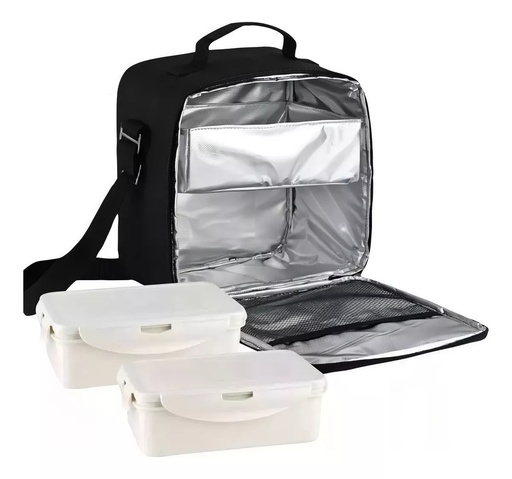 [LUNCH] Lunchera Térmica c/2 Recipientes 0.8ml - Magefesa