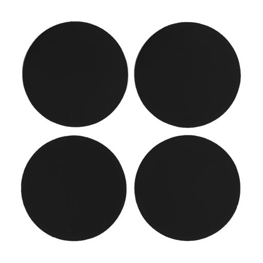 [MT08012] Posavasos Circular Ruca (x4und) Negro - VacaValiente