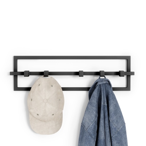 [1016881-040] Perchero de Pared Cubiko Metálico 5 Ganchos Ajustables - Umbra