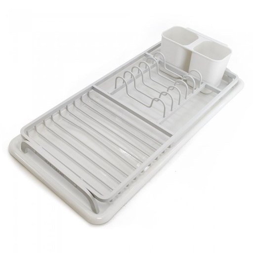 [22313W] Escurridor de Platos Aluminio 23 X 48 X 9 cm White - Home Concept