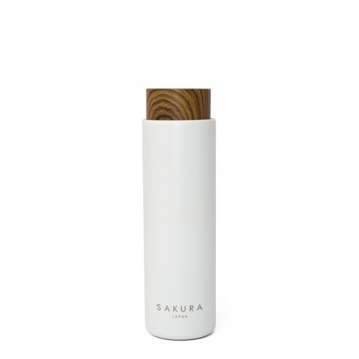 [2311053W] Botella Térmica 400 ml Tendenza de Acero c/Filtro Infusor Blanca - Sakura