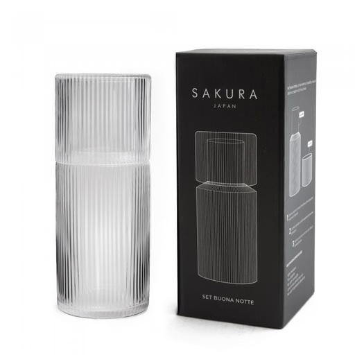 [2720C] Set Jarra + Vaso de Noche Clear - Sakura