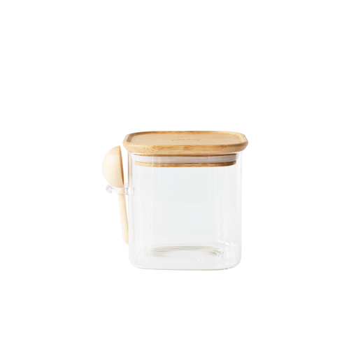 [PKV-049] Contenedor Cuadrado 800ml c/Cuchara Medidora - Pebbly