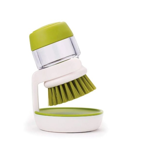 [300056] Cepillo Con Dispenser Incorporado Verde - Joseph Joseph