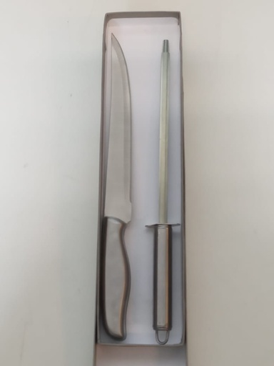 [AS-548] Set de Asado acero x2 pzas c/cuchillo fino