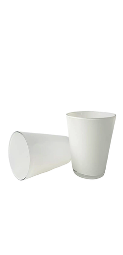 [VA-8102] Vaso cónico alto Blanco - Set x6