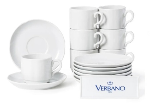 [PT  PR BCO + TD PR BCO] Taza De Te C/Plato XUnid. - Linea Provenza