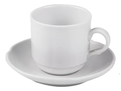 [PC PR BCO + TC PR BCO] Pocillo Cafe C/Plato xunid. - linea provenza