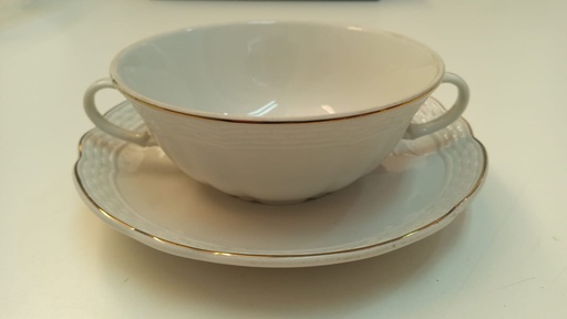 Taza Consome C/Plato Vanna - Filete  Fino Oro