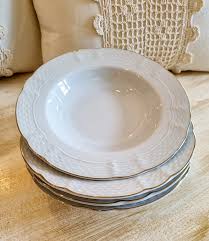 Plato Hondo 23cm xunid.  Vanna - Filete Fino Oro