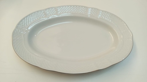 Fuente Oval Grande 38,5 Vanna - Filete Fino Oro